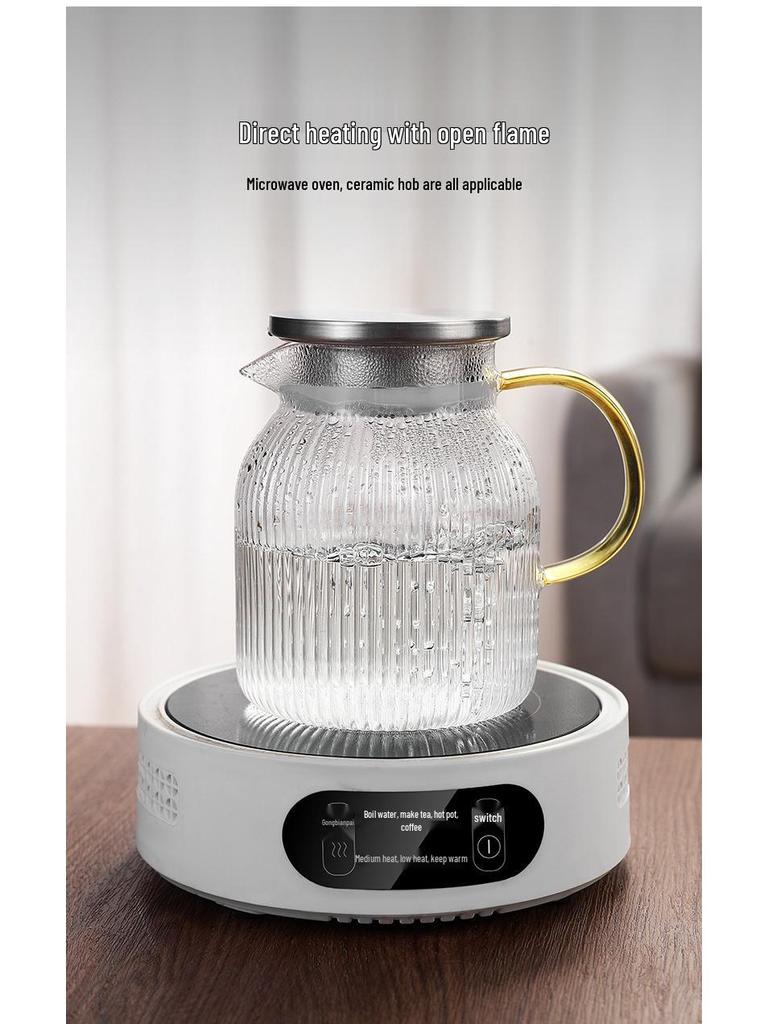 2025 Heat-Resistant Glass Kettle Set – Large Capacity Cold Water & Juice Jug