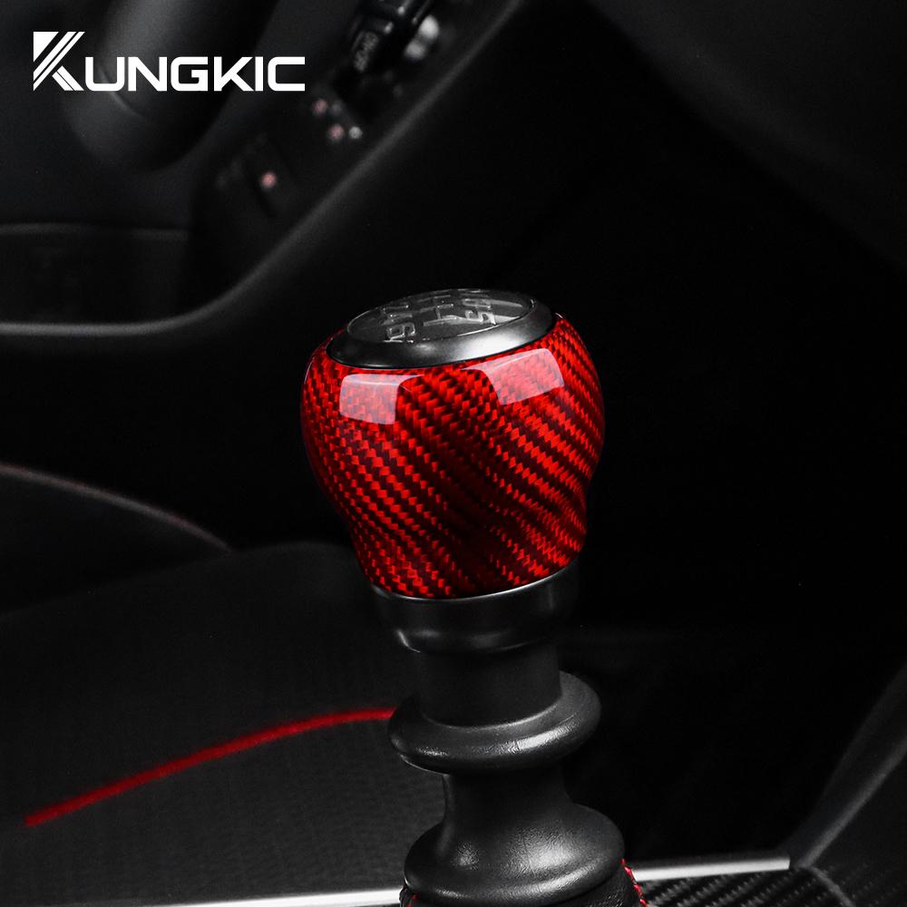 Real Dry Hard Carbon Fiber Sticker For Subaru ZD8 BRZ Toyota ZN8 GR86 2021 2022 2023 2024 2025 2026 Manual Car Gear Shift Trim