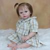 BZDOLL 60 CM 3D-Paint Skin Soft Silicone Reborn Baby Toddler Doll For Girl Like Real Cloth Body Silicone Princess Toy Alive Bebe