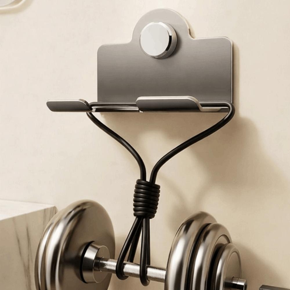 Punch Free Suction Cup Hair Dryer Holder Carbon Steel Hairdryer Stand Hair Dryer Bracket for Home