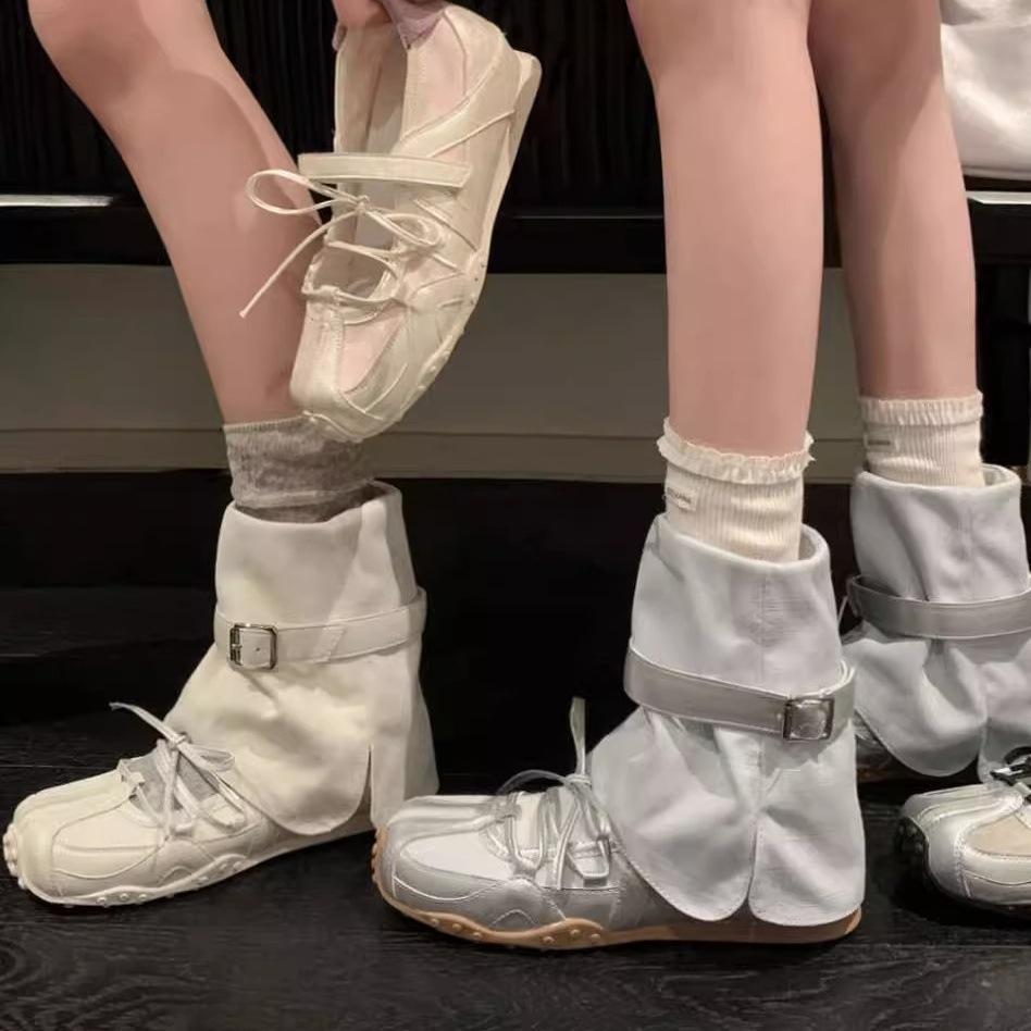 Pants, thick-soled German training shoes women's 2025 new summer casual Forrest Gump Mary Jane single shoes sports cool boots short boots