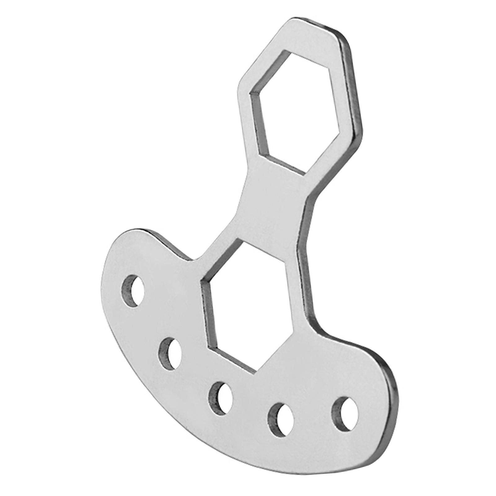 

Ключ для рыболовной катушки из нержавеющей стали, ручка для катушки Baitcasting, портативный ключ для снятия гайки M7/M8 серебряный