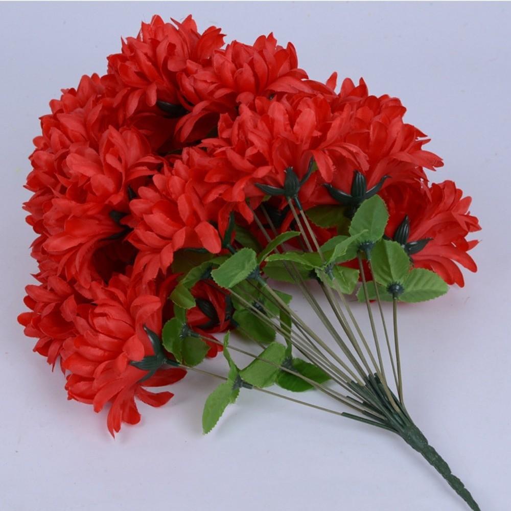 18 Heads Chrysanthemum Bundle Mini Qingming Festival Holiday Flower  Home Decorative