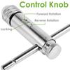 2Pcs Ratchet Wrench Adjustable T-Handle Holder, T Type Ratchet Tap Wrench for Metric M3-M8 / M5-M12 Thread Screw Taps Hand Tool