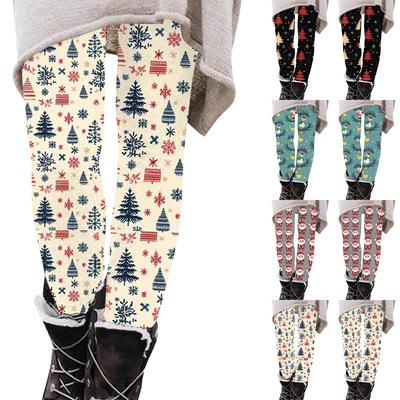 Women's Fashion Halloween Printed Stretch Bottoms Sleep Casual Home Pants