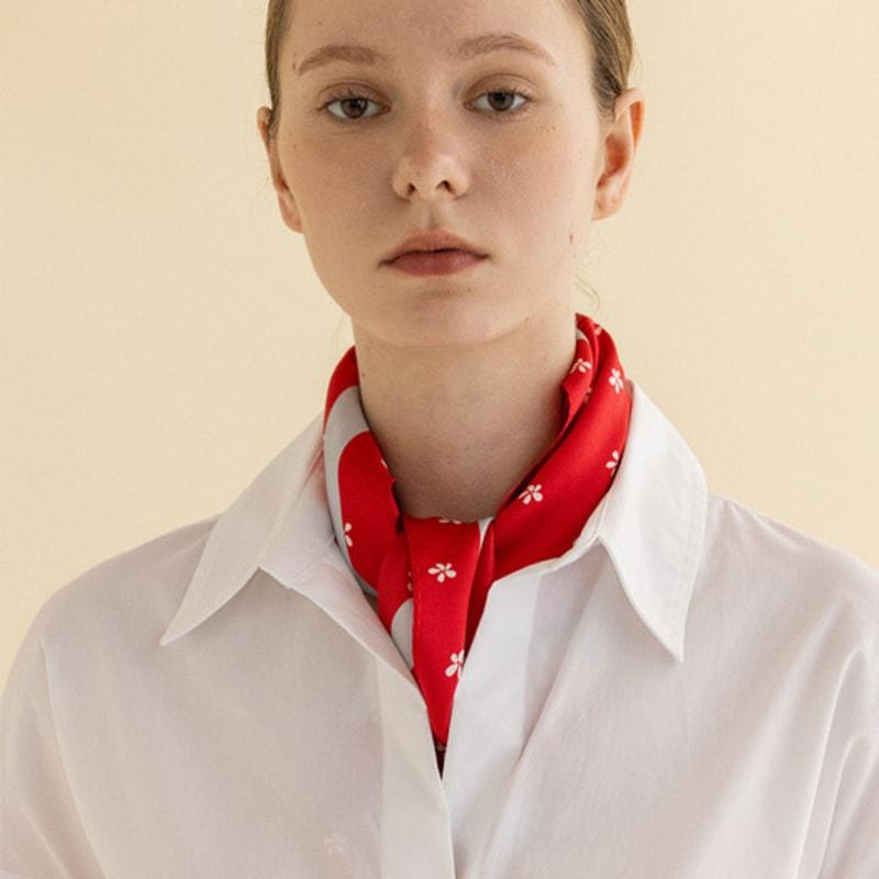 2DREAMERS Scarlet Garden Silk Scarf