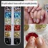 12 Grids Mini Sparkling Star Nail Sequins 3D Star Glitter Holographic Laser Pentagram Flakes Nail Art Charms Diy Decoration