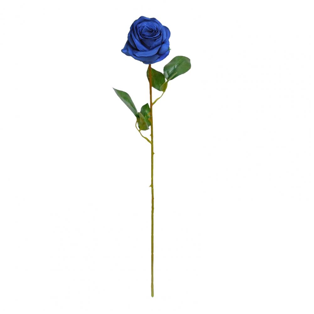 Artificial Flower Branch Artificial Rose Flower Branch Realistic Silk Bloom with Green Leaves Faux Floral Decoration for Home