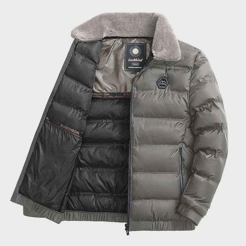 Men's Winter Cotton Jackets with Graphene Heating for Middle-aged and Elderly