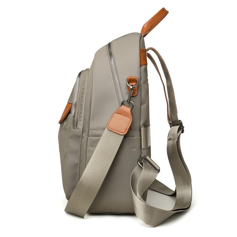 Fashion Nylon Backpack for Women – Lightweight & Water-Resistant Design with PU Accents and Multi-Pocket Storage, Ideal for Daily Use