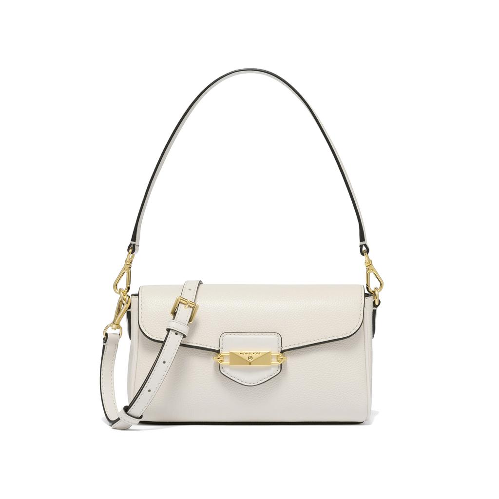 New MICHAEL KORS Fleur Cow Leather Shoulder Bag Small Size Women's Black 32F3G6FC1L