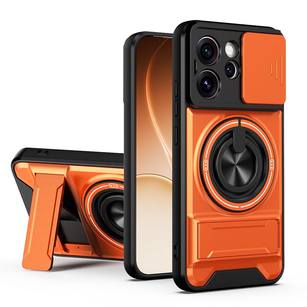 KEYSION Magnetic Phone Case for OPPO Reno15 Pro Max 5G 15 F 5G Slide Camera Protection Upright Kickstand Ring Shockproof Cover