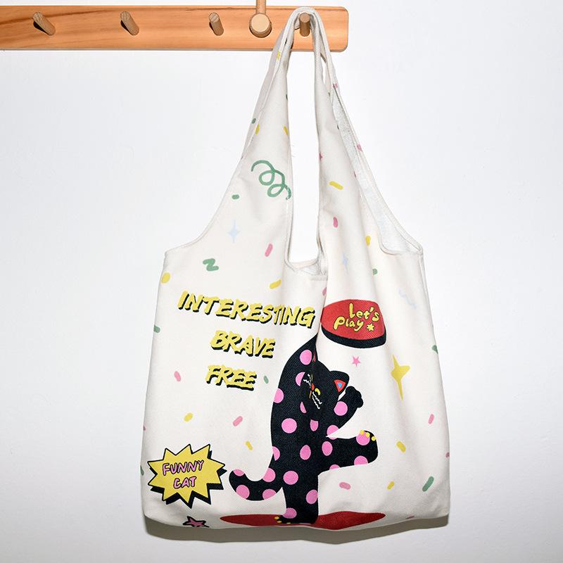 Shoulder bag girls crossbody senior sense niche spring and summer students cute large capacity tote daily versatile class