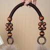 Kobiqiu Furry Wooden Bead Handbag: Trendy, Versatile, New Chinese Style for Autumn and Winter