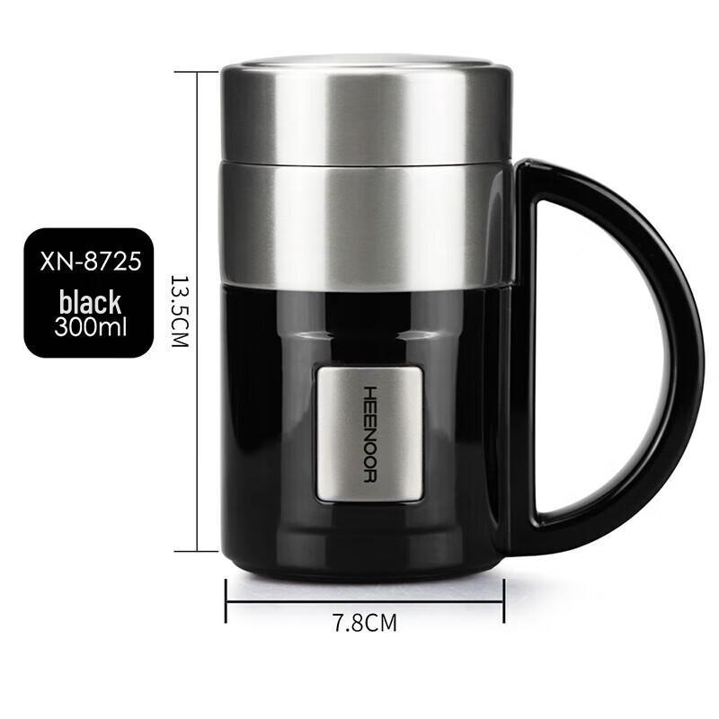 HEENOOR Stainless Steel Insulated Business Mug with Handle