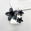 3Pcs Colorful Gradient Color Flower Hair Claws Sweet Barrettes  Shark Clip For Women Girls Beach Hair Accessories Gifts