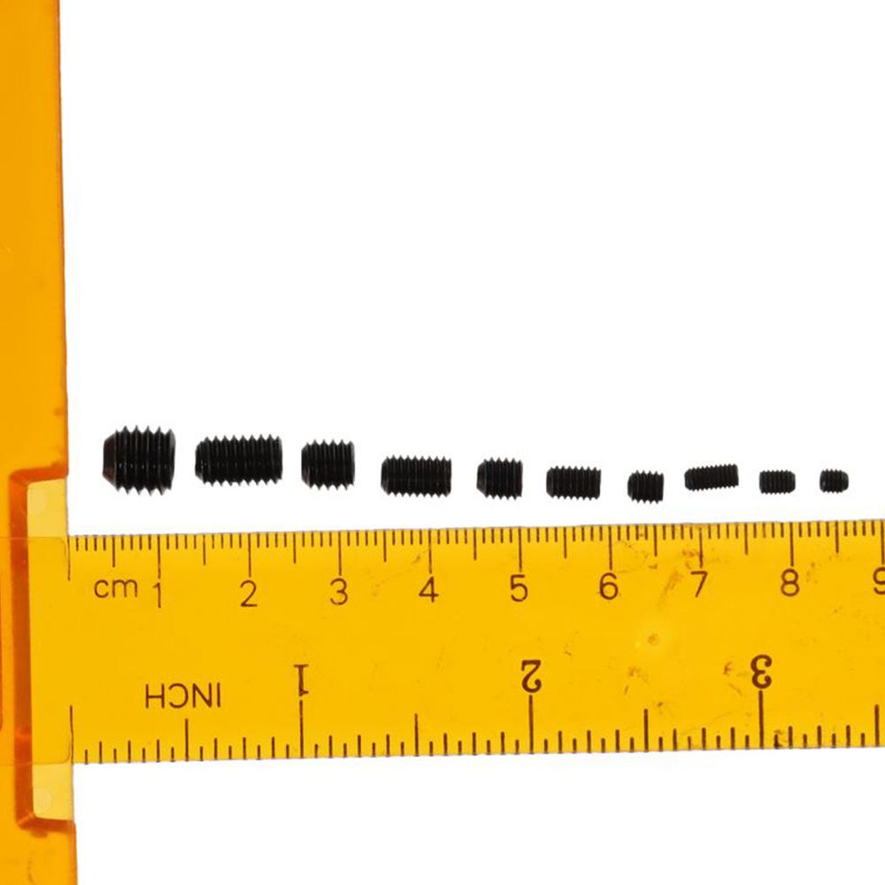 200 Stück Schwarze Madenschrauben Legierter Stahl Innensechskant Madenschrauben Badezimmerarmaturen