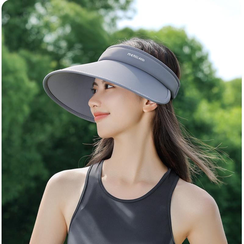 Women Outdoor Summer Visor Hat UV Resistant Large Brim Adjustable Foldable Sun Proof Tennis Cap Golf Hats