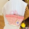 Small fresh flower straw bag new niche gradually straw bag woven bag vacation beach bag fashion shoulder bag