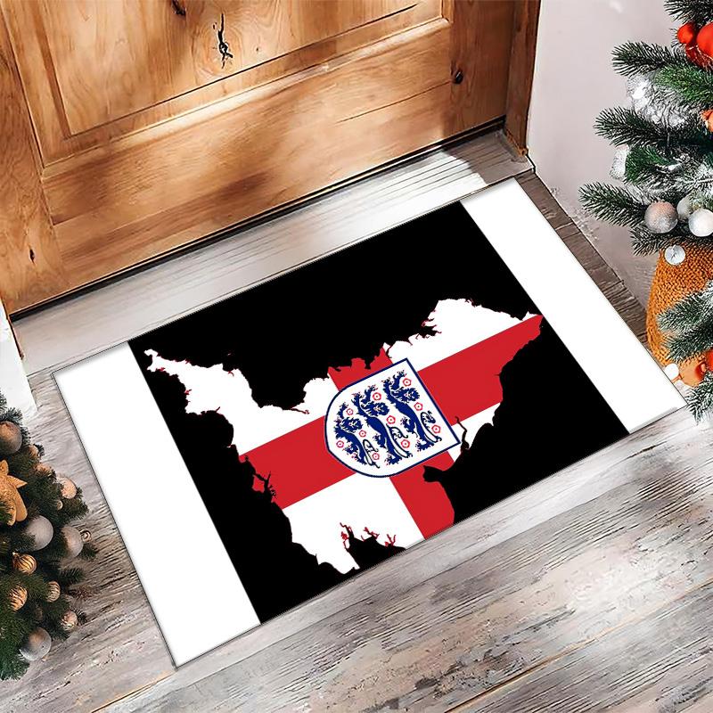 England national football team Printed Flannel Area Rug Non Slip Soft Polyester Floor Carpet Indoor Decor Mat for Bedroom Living Room Sofa