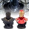 Atemberaubendes 16cm Eisen Schwarzer Panther Halbfigurenmodell Perfekt für Schreibtischdekoration Geschenke