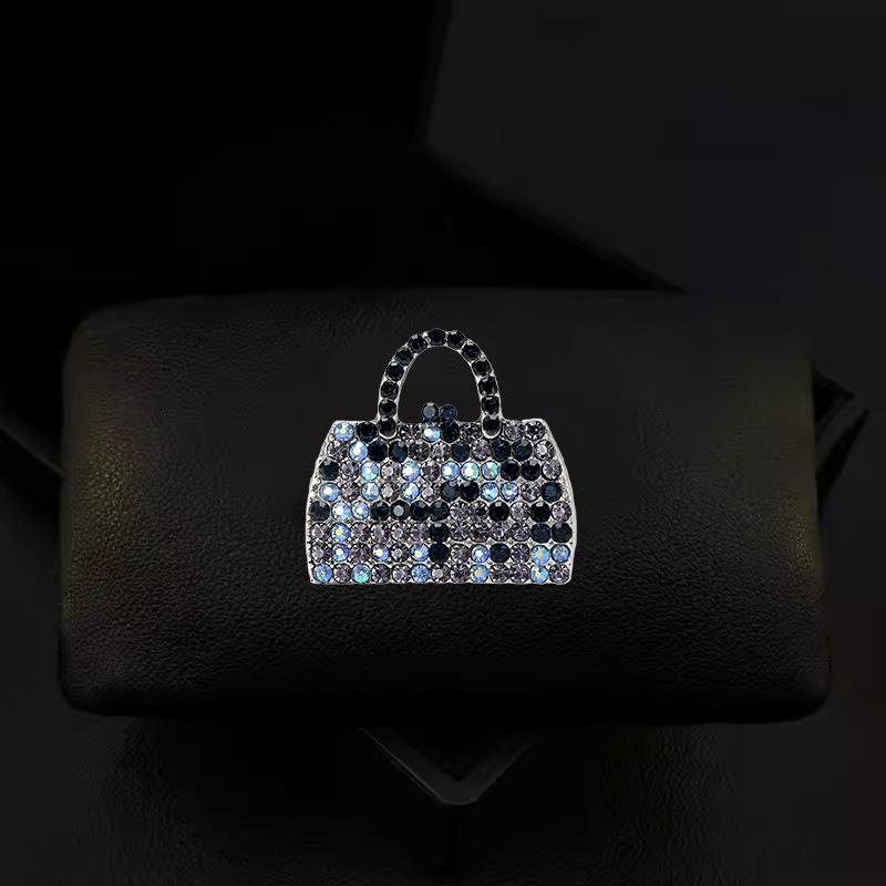 

Ретро-сумка-брошь с бриллиантами, женская изысканная сумка-корсаж, индивидуальный темперамент, булавка, аксессуары