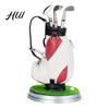 Practical Office Supplies Men Golf Pen Holder Set, Mini Bag Desk Organizer with 3 Set Club Pens, Novelty Decor for Men, Business Gift Desktop