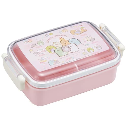 Skater Kids' Lunch Box, Single Tier, 450ml, Dome-Shaped, Sumikkogurashi Mole's House Design, Antibacterial, Made in Japan (RBF3ANAG-A)
