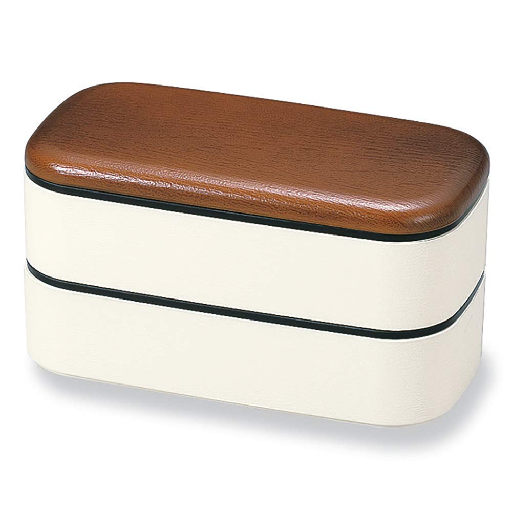 

Yamanaka Lacquer Nature Wood Grain Square Lunch Box White Brown Men s & M17057-3