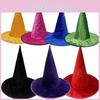 Witches Hat Halloween Cosplay Prop Plush Fabric For Party Costumes Decorations