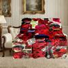Ladybug Pattern Blanket, Cozy Blanket for All-Season Comfort On Sofas, Beds, Office, Car, Camping and Travel