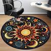 1pc Celestial Mandala Chair Carpet for Office - Indoor Non-Slip Washable Polyester Fiber Carpet, Soft Comfortable Mat For Office Yy250928043
