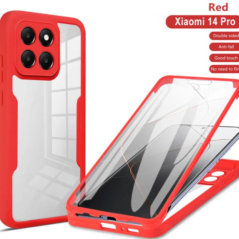 360 Full Cover Case For Xiaomi Mi 13T 12T 11T Pro Bumper Funda For Mi 14 11 12 13 Lite 5G 12S Ultra Clear Shockproof Phone Cover