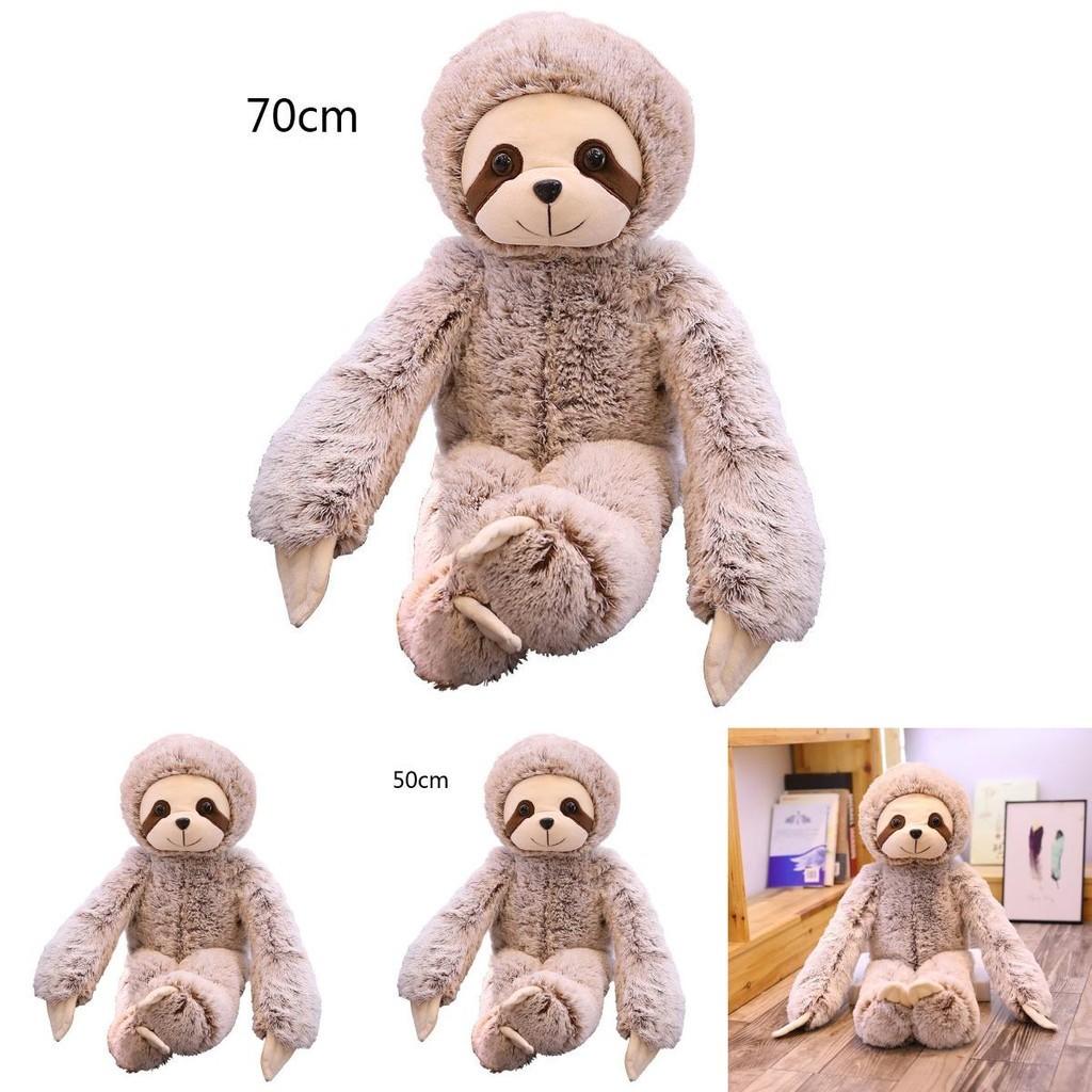 Adorable 50/70cm Sloth Plush Stuffed Toy Animal Soft Doll Perfect For Kids Gifts