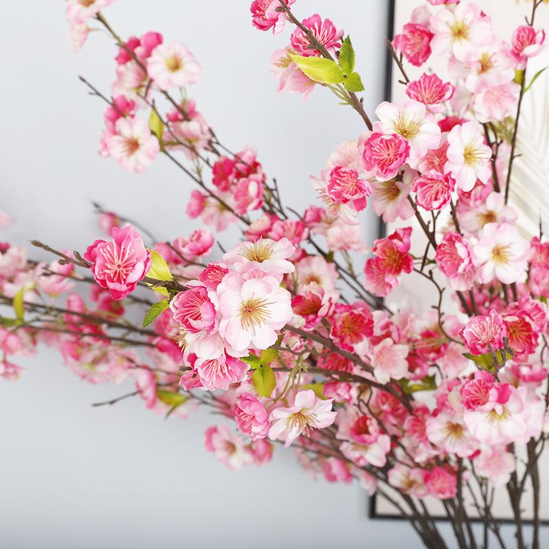 New cherry blossom big branch simulation plum blossom, indoor home floor decoration fake flower