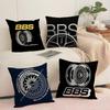 Stylish BBBSSB simple Cushion Cover Short plush Doublesided Print Square Throw Pillow Covers Sofa Home Cushion Decor
