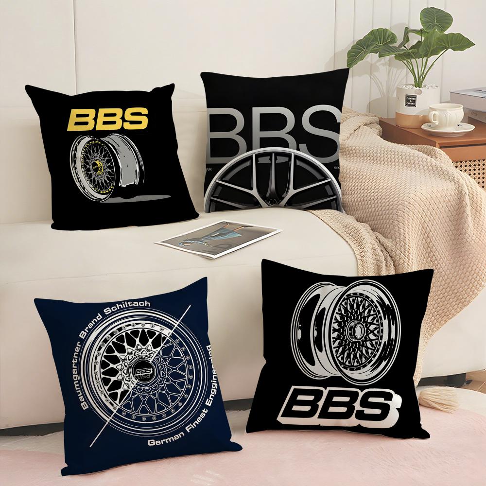 Stylish BBBSSB simple Cushion Cover Short plush Doublesided Print Square Throw Pillow Covers Sofa Home Cushion Decor
