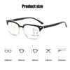 Large Frame Multifocal Reading Eyeglasses Women Men Progressive Far Near Sight Glasses Clear Lens Computer Presbyopia Glasses