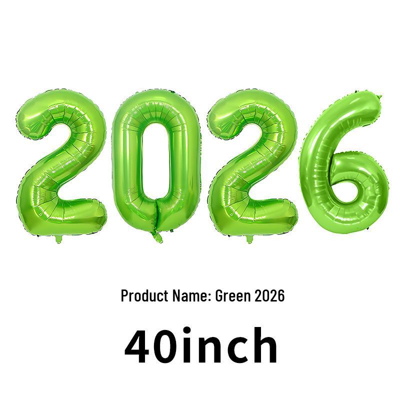 2026 Large Foil Number Balloons Set: 32'' & 40'' for New Year's Celebrations
