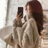 Plush Lamb Short Jacket Women Autumn Winter Shearling Fleece Thick Warm Loose Coat