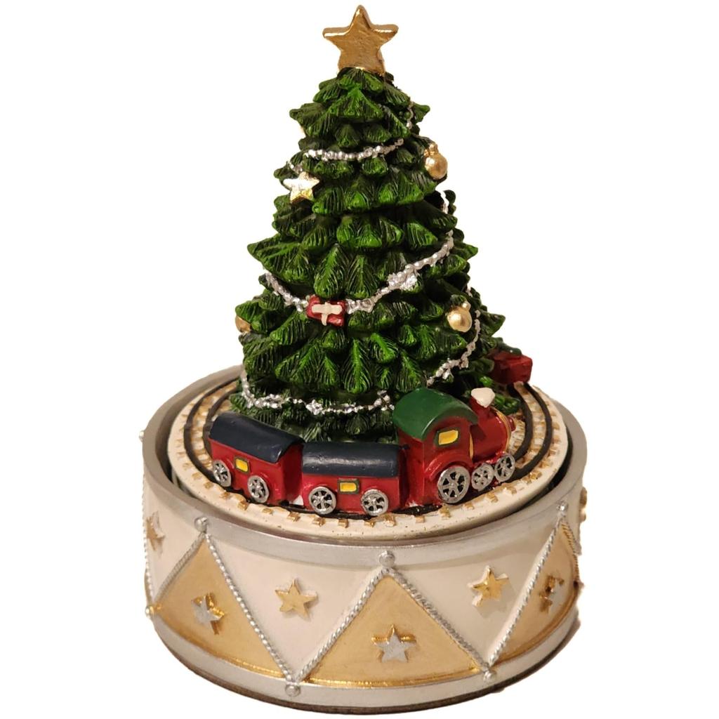 Minami Boeki Hudební krabička Vánoční strom Santa Claus Perníkový muž Hudba Kolotoč (Krabička ve tvaru vánočního stromku)