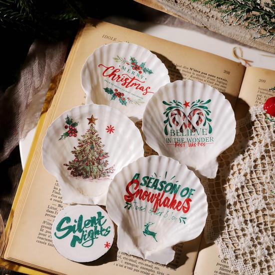 Yuletide Memories Stickers Rub-on Transfer Stickers Scrapbook Journal Stickers for Christmas Cards Photo Album