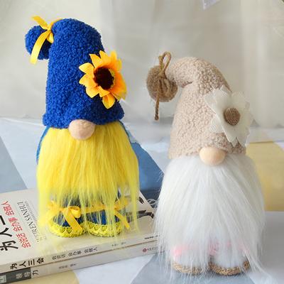 Girassol Gnome Paz GNOME Azul e Amarelo GNOME Ucrânia Bandeira Primavera Gnomos Decorações para Decoração de Casa Enfeites