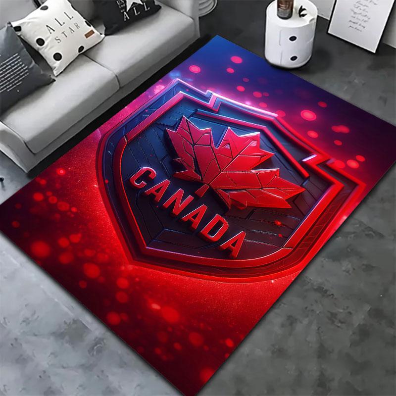 Canada Men's National Soccer Team Carpet Rug for Living Room Bedroom Home Sofa Decoration,Kids play Non-slip Floor Mat