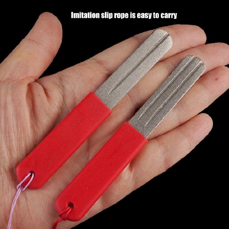 2Pcs Fish Hook Sharpeners Double Side File Fine and Coarse Grinds Tool for Fishing Accessories