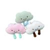 Cloud-Shaped Cartoon Plush Pendant: Cute Backpack Doll Keychain & Schoolbag Decoration.