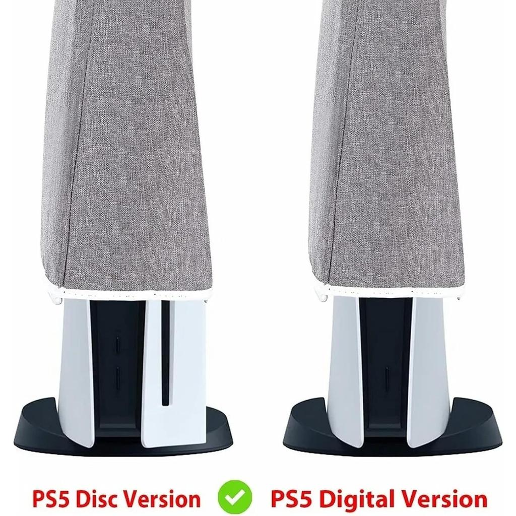 Osłona przeciwkurzowa konsoli PS5, osłona przeciwkurzowa w trybie pionowym do konsoli PS5 Osłona przeciwkurzowa Ant Cloth do konsoli do gier Odporna na zarysowania do akcesoriów PS5
