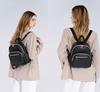 Mini PU Back Large Perfect for Cute Gray [JIANLINST] Women's Backpack, Leather, Small, Popular, Stylish, Zipper, Capacity, Waterproof, Lightweight,