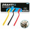 DRAHTIX Mini Wire Brush Set Brass Brush Nylon Stainless Steel Brush [Set of 3]