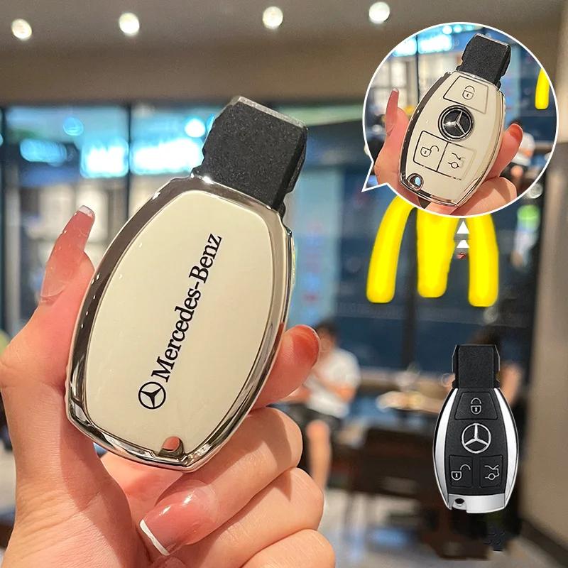 

2025 New TPU Car Remote Key Case Cover Protector For Mercedes Benz A B C S Class AMG GLA CLA GLC W176 W221 W204 W205 Auto Access